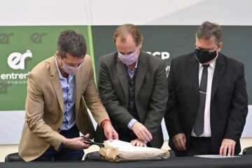 Bordet abrió los sobres de la licitación de dos importantes obras para Concordia