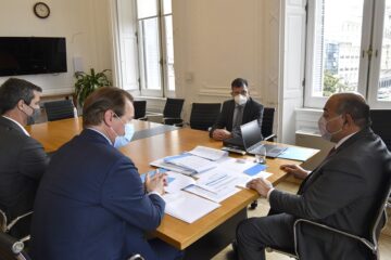 Bordet abordó con el jefe de Gabinete la agenda política e institucional