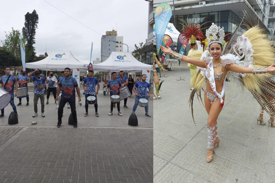 Las sirenas del Paraná promocionaron los carnavales