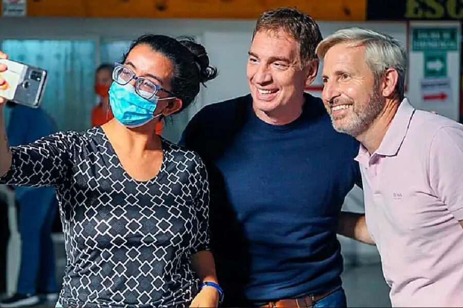 Santilli y Frigerio hicieron campaña en las dos orillas