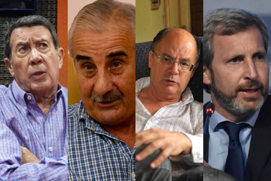 Alasino, Moine y Martínez Garbino con Frigerio