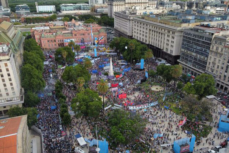 Escasa presencia entrerriana en el acto K