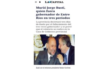 El diario La Capital confunde a Busti con Gildo Insfrán