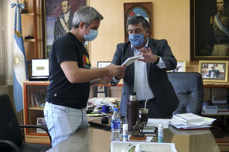 Oliva recibió a Walser para un análisis de ambas gestiones