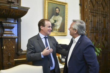 Alberto Fernández se reunió con Gustavo Bordet