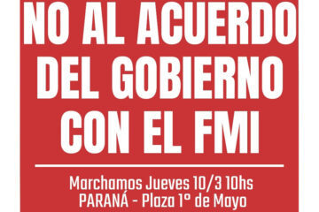 La Izquierda marcha contra el acuerdo en Paraná