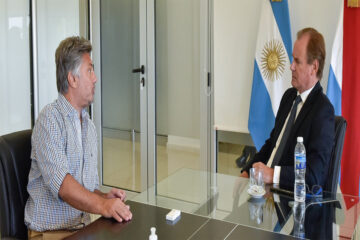 Bordet repasó con el titular del Iapser los nuevos servicios que implementa el organismo