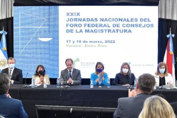 Inauguración de las Jornadas Nacionales del Foro Federal de Consejos de la Magistratura