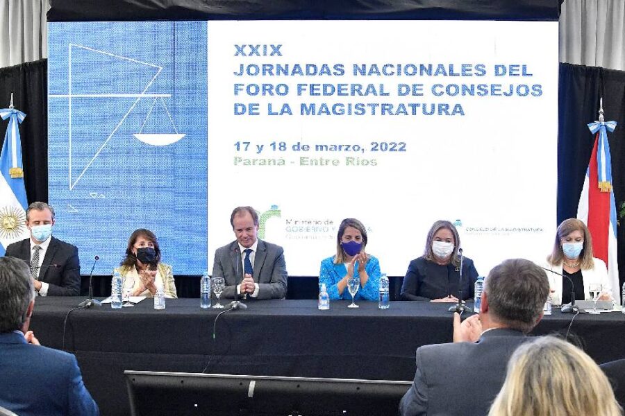 Inauguración de las Jornadas Nacionales del Foro Federal de Consejos de la Magistratura