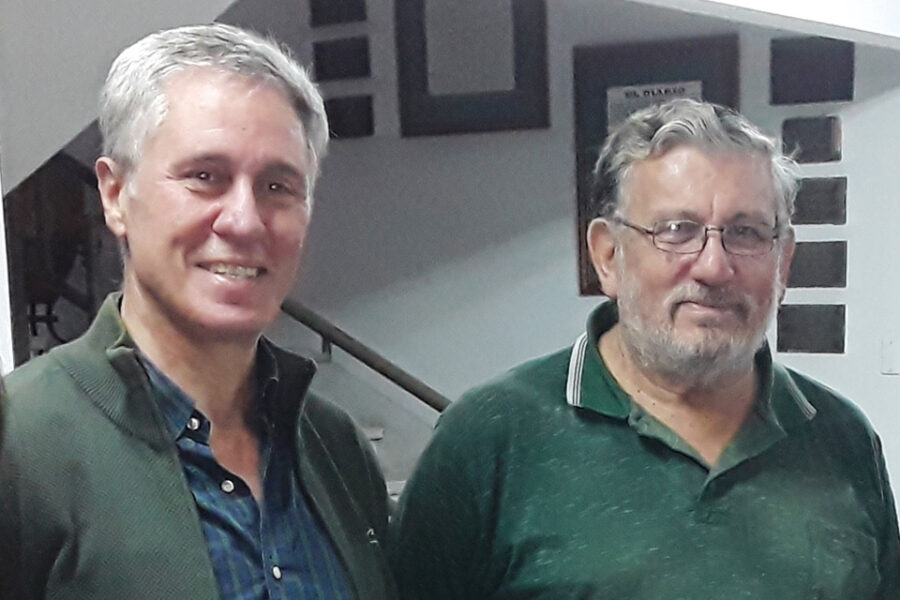 Evangélicos con el candidato Etchevehere