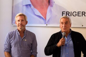 López Segura inauguró un local con Frigerio