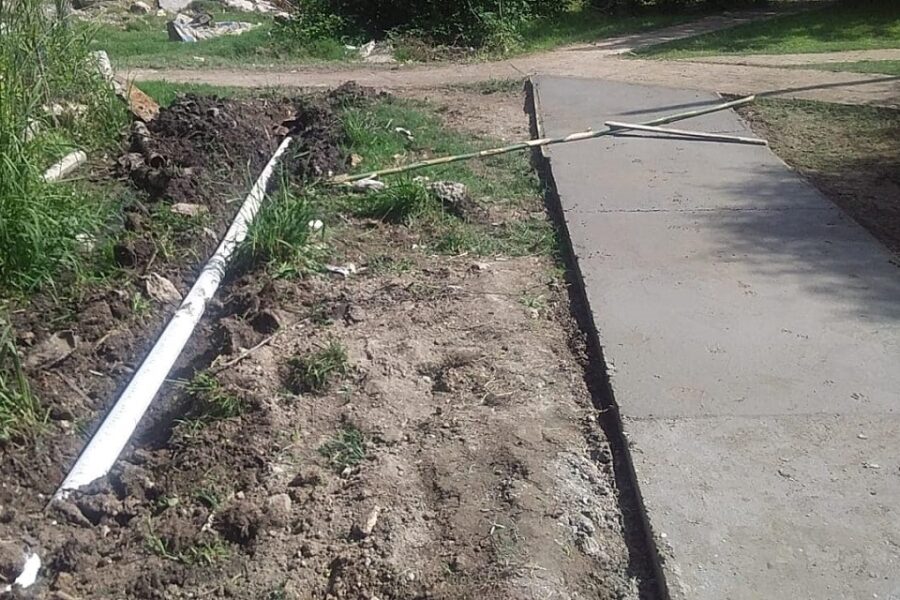 Trabajos de ordenamiento urbano en Bº Palomar