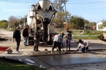 Más trabajos de pavimentación