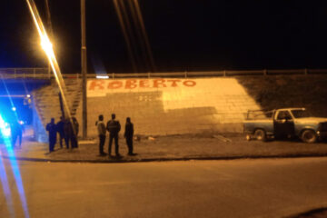 Ahora fue un radical el de las pintadas ilegales y lo multaron