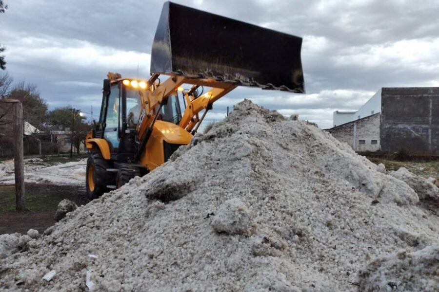 Impactante temporal de granizo en Entre Ríos: casas destrozadas, cortes de luz y un centenar de pollos muertos