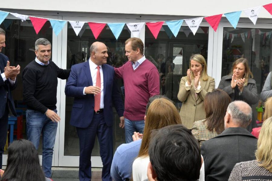 Bordet dejó inaugurada la puesta en valor de tres espacios de primera infancia en Paraná