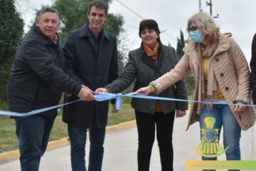 Estreno de obra y firma de convenio para Red de Agua Potable