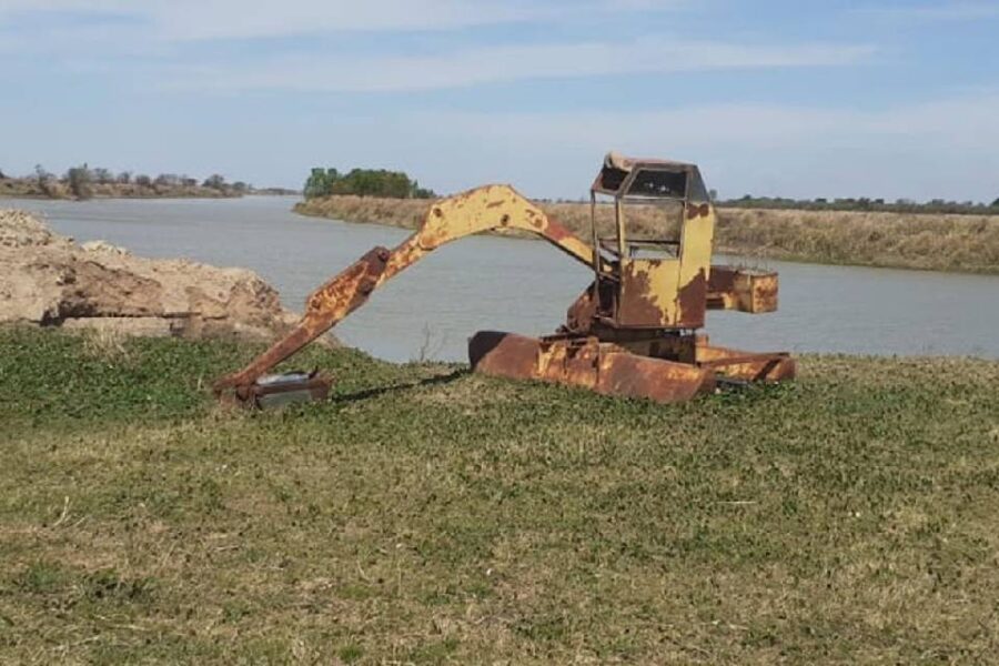 Estaban haciendo terraplenes ilegales en Entre Ríos