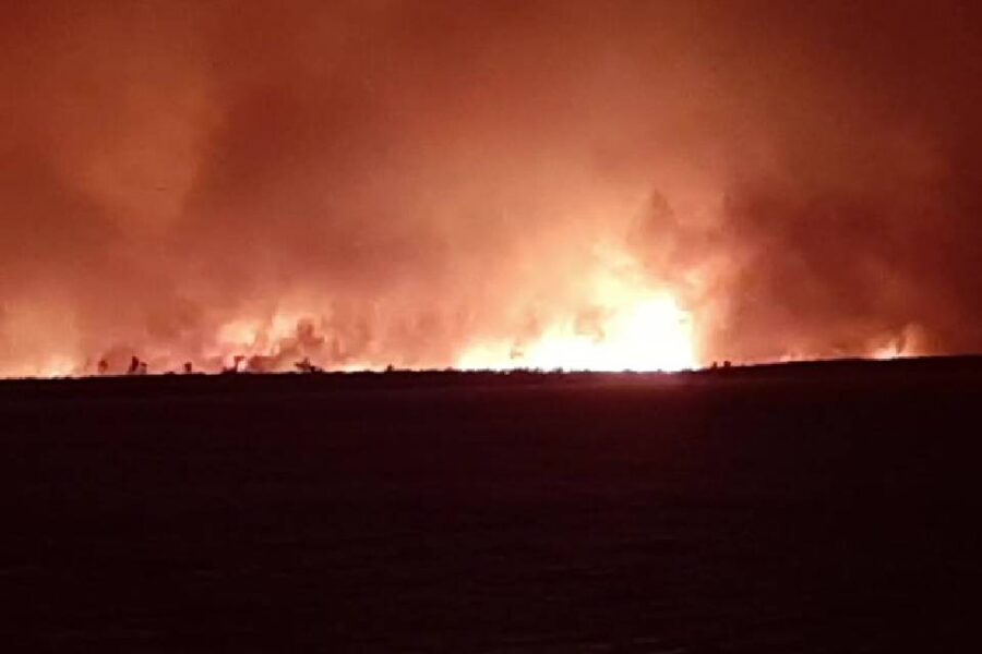 La dantesca nube de humo que avanzó sobre Ramallo por los incendios forestales en el Delta del Paraná