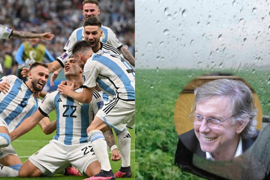 Bahillo también celebró la lluvia