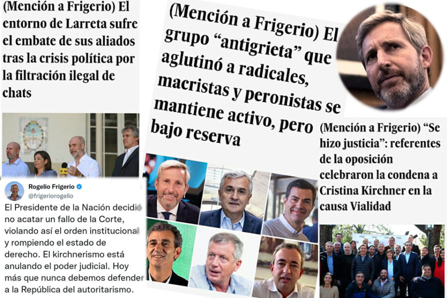 Frigerio bajó su exposición en los medios