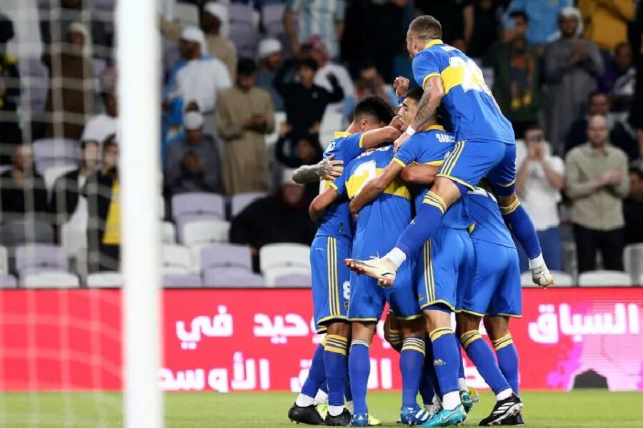 (Futbolista entrerriano) El golazo de volea de Facundo Roncaglia para Boca Juniors en la Supercopa Internacional ante Racing