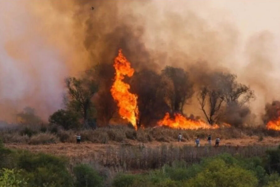 ¿Qué departamentos presentan incendios activos en Entre Ríos?