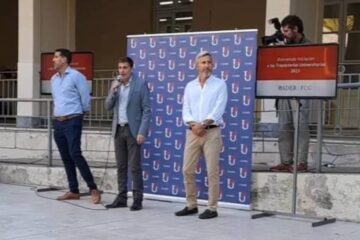 Filipuzzi con Frigerio en la apertura del año lectivo de la Uader