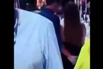 Habló la joven que aparece en el video del intendente de Concordia y negó que le haya tocado la cola