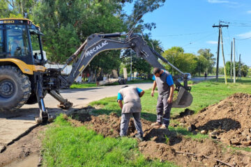 Extienden la red de agua potable en la zona norte de la ciudad