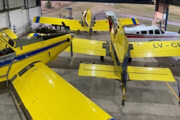 (Mención a Entre Ríos) Efecto sequía: cayó un 70 por ciento la contratación de aplicaciones aéreas en la zona núcleo