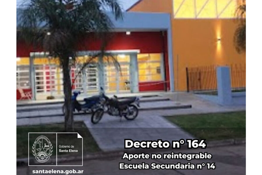 El municipio aportó a la puesta en valor de la Escuela Nº14