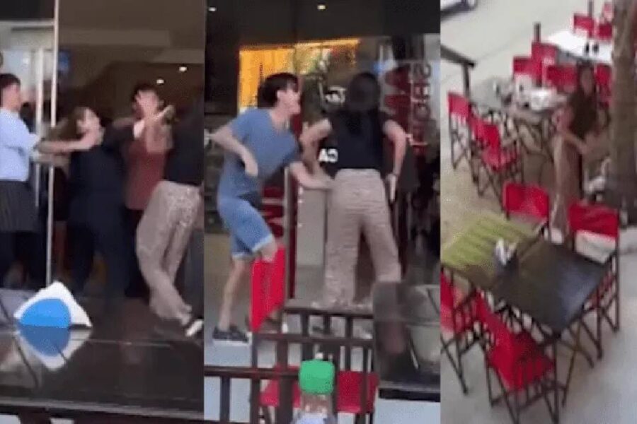 ¡Poseída! Así turista uruguaya le pegó a una moza, escupió a encargada y le dio piñas: quiso almorzar a las 4 de la tarde