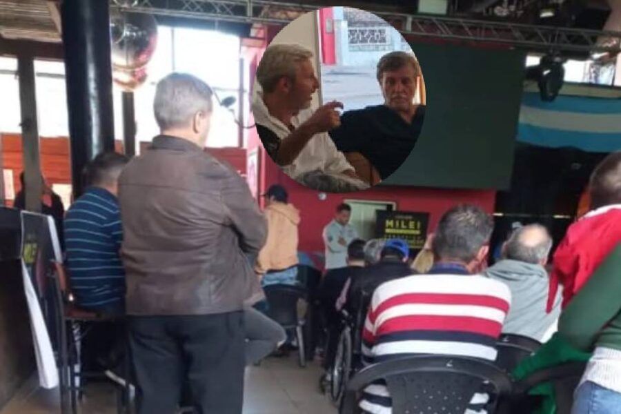 Precandidato de JxC también se muestra con Milei