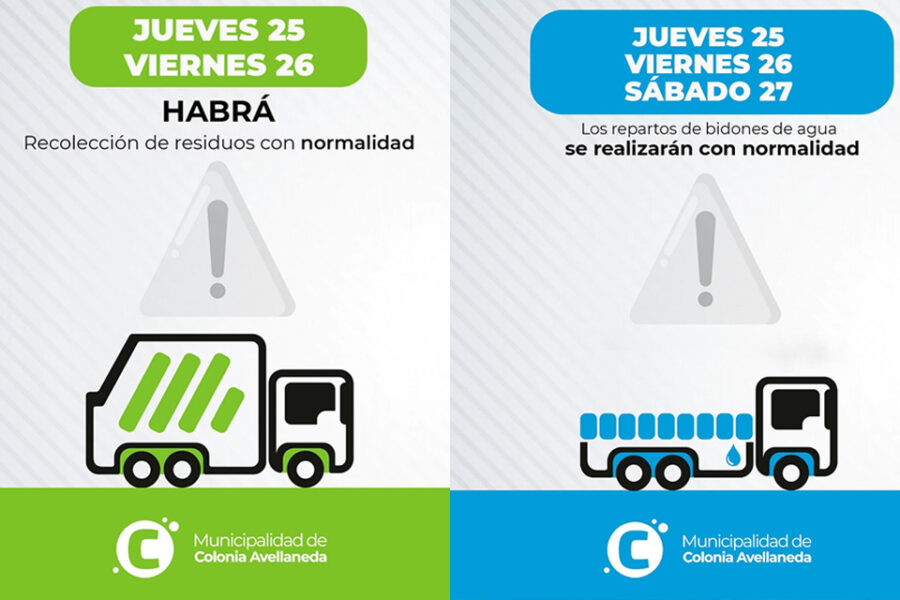 El Municipio anunció los servicios en el fin de semana largo