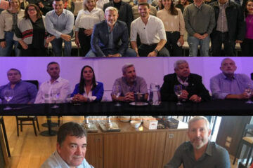 Frigerio reparte su apoyo