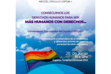 Convocan a conversatorio sobre el “Día Mundial del Orgullo LGBTQIA+”