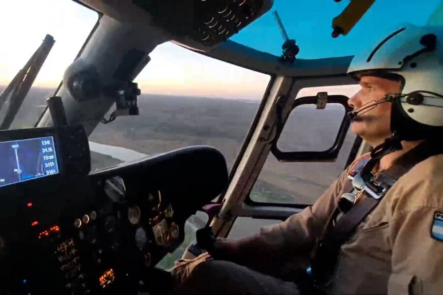 (Mención a Entre Ríos) Prefectura rescató a dos hombres que aterrizaron de emergencia sobre la costa del río Paraná