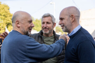 Visita de Horacio Rodriguez Larreta a Paraná. Respaldo a Rogelio Frigerio.