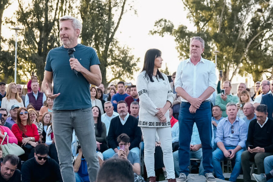 Frigerio presentó la campaña mostrando el apoyo de Galimberti