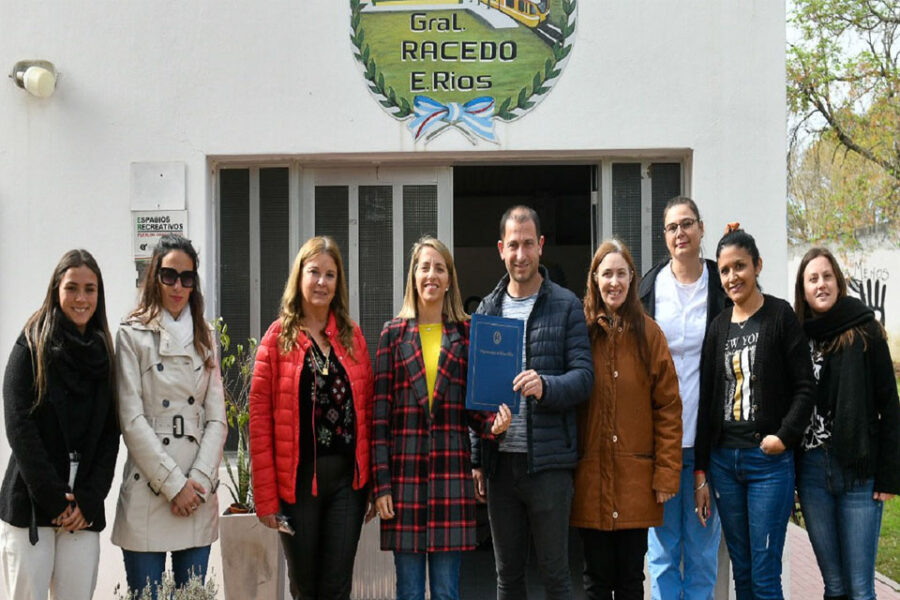 La vicegobernadora Stratta recorrió obras y entregó aportes en General Racedo