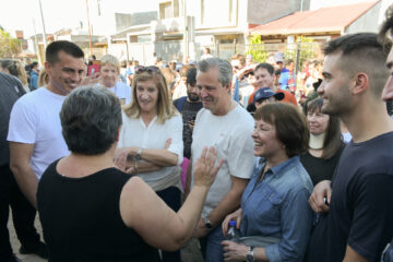 Bahl y Romero encabezaron una nueva recorrida en Paraná