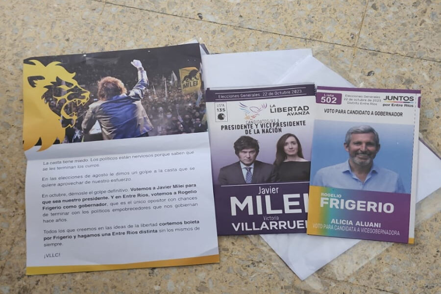 En Paraná juega el combo Milei-Frigerio