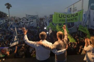 A la espera de una ajustada elección, Rogelio Frigerio y Adán Bahl cerraron sus campañas en Entre Ríos