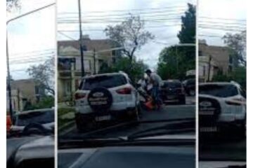 (En Entre Ríos) Día de furia en Paraná: mantenía una discusión de tránsito con otro conductor y lo atacó a traición delante de su hijo