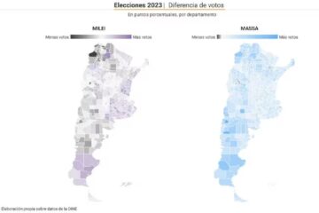 (Mención a localidades entrerrianas) Uno por uno, los municipios del país donde más votos pueden sumar Sergio Massa y Javier Milei