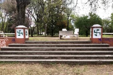 Casación confirmó una condena contra un hombre por pintar símbolos nazis en una plaza en Entre Ríos
