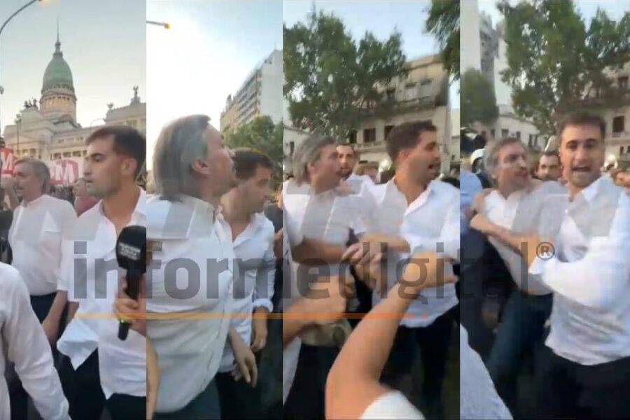 Video: Diputado entrerriano ofició de guardaespaldas de Maximo Kirchner