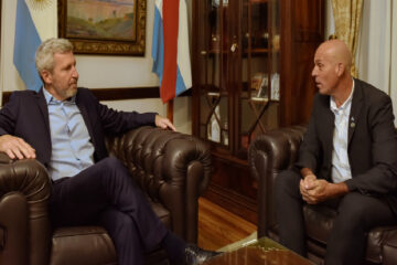 Frigerio mantuvo un encuentro de trabajo con el intendente de Colonia Avellaneda