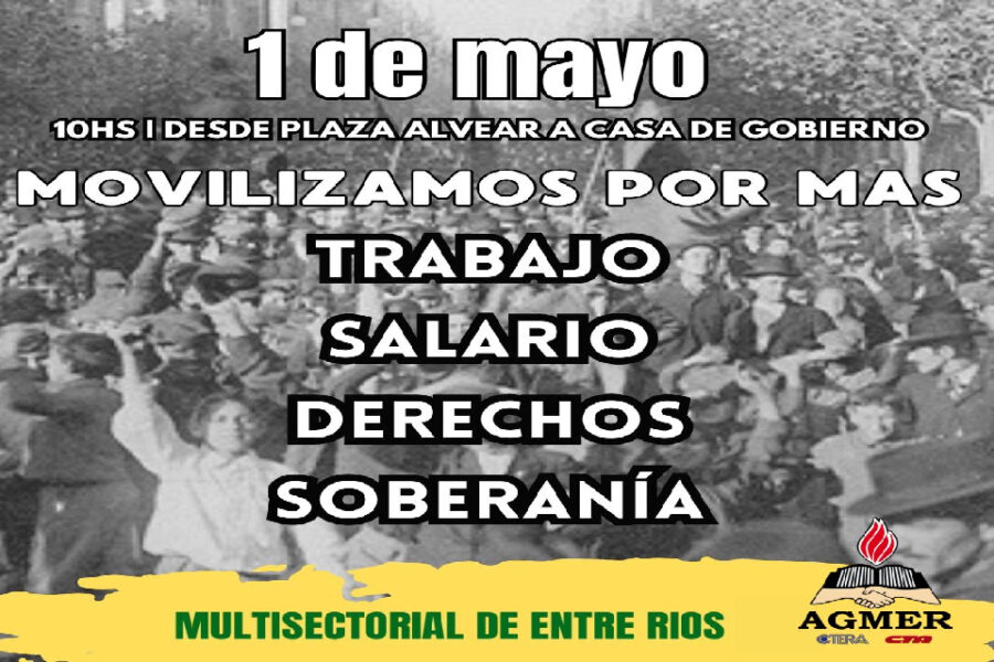 También habrá marchas contra Milei el día del trabajador